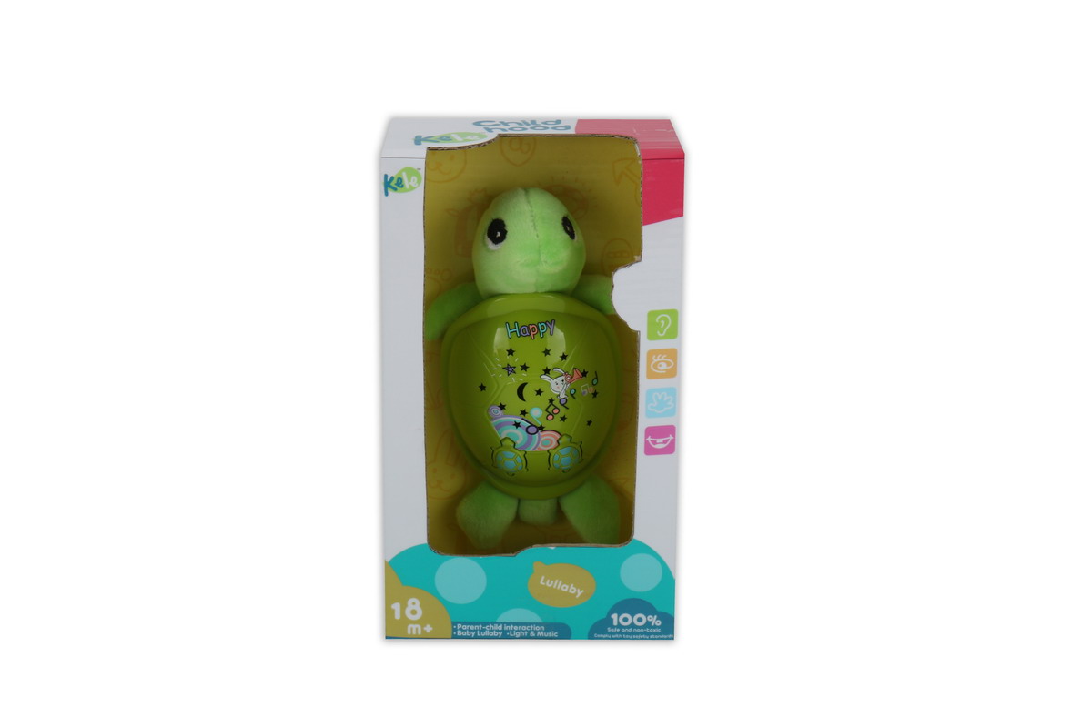 MUSIC TURTLE W/PROJECTOR & LIGHT,2AAA NOT INC