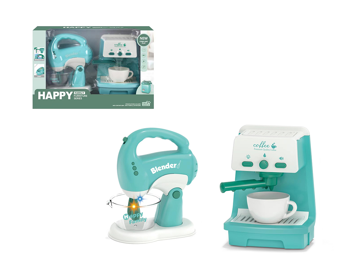 Sound light coffee machine mixer package 4 * AA not included