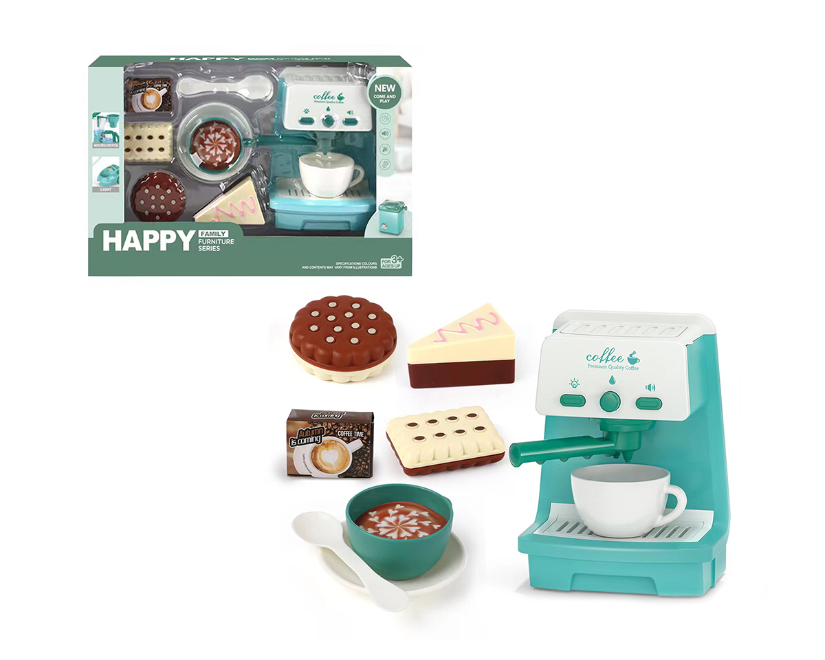 Sound light coffee machine dessert set 2 * AA, not included