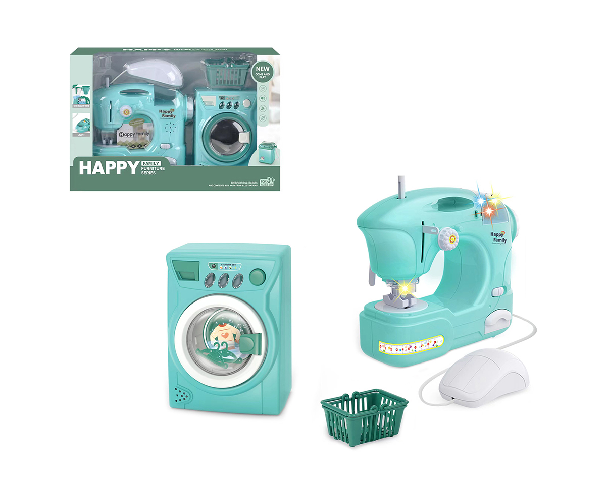 Electric sewing machine and washing machine combination 4 * AA not included