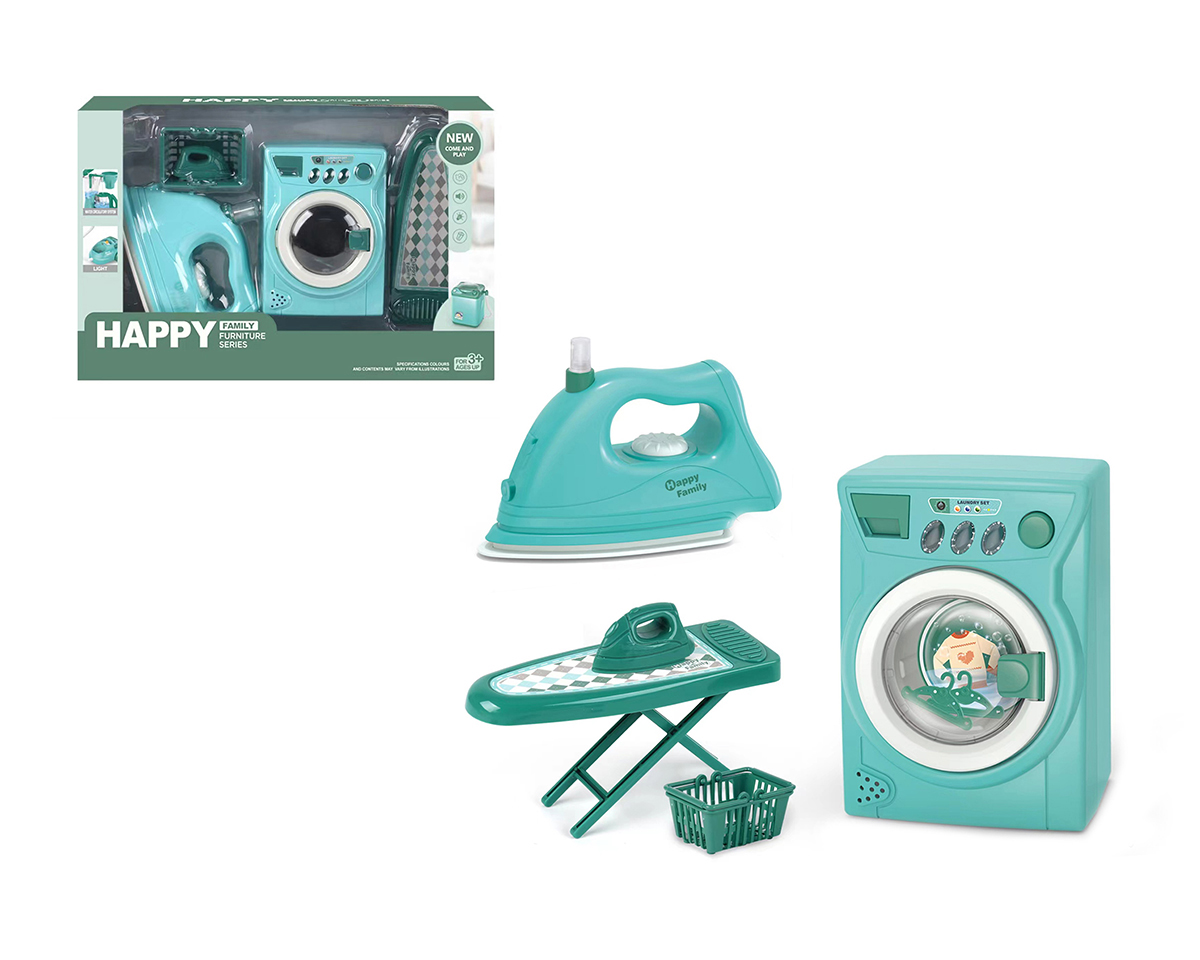 Electric washing machine and iron combination 4 * AA not included