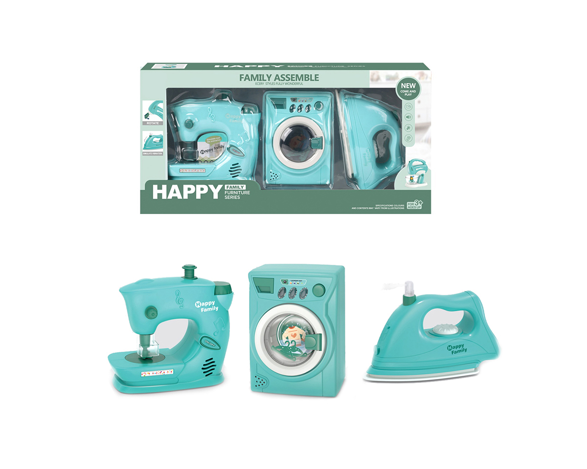 Electric sewing machine, washing machine iron combination 6 * AA not included